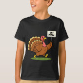Save A Turkey, Eat Zza Funny Thanksgiving Design F Tシャツ (正面)