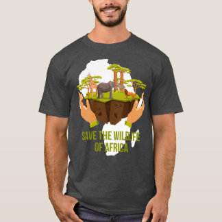 Save Africa Africa Map Tシャツ