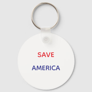 SAVE AMERICA ROUND KEYCHAIN キーホルダー