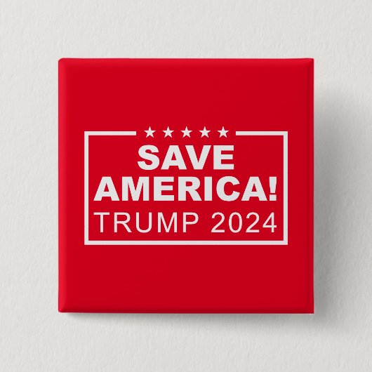Save America Trump 2024 缶バッジ (正面)