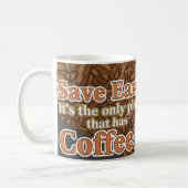 Save Coffee!! コーヒーマグカップ (左)