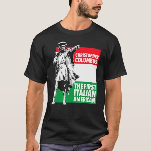 Save Columbus Day Italian Pride Tシャツ (正面)