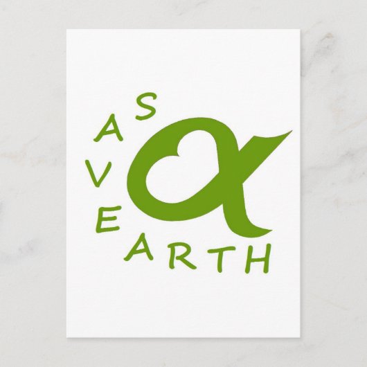 save earth planète ポストカード (正面)