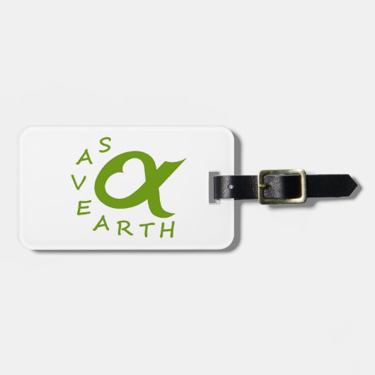 save earth planète ラゲッジタグ (正面横)