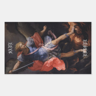 "SAVE EUROPE" Archangel Michael  長方形シール