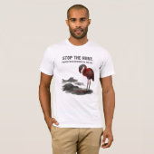 Save Flamingos in Iraq – Protect Wildlife Awarenes Tシャツ (正面フル)