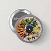 SAVE JAPAN Record of Leaves Lovely pin back 缶バッジ (正面&裏面)