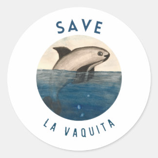 Save La Vaquita ラウンドシール