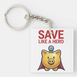 Save Like A Hero – Super Piggy Bank  キーホルダー
