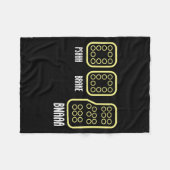 Save Manual Pedal Shift Diagram Car Racing Funny Q フリースブランケット (正面(横))