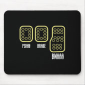 Save Manual Pedal Shift Diagram Car Racing Funny Q マウスパッド (正面)