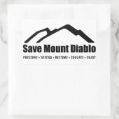 Save Mount Diablo Sticker 長方形シール (バッグ)