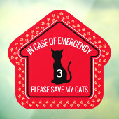 Save My Cats Safety Alert Custom First Responder  ウィンドウサイン (シート3)