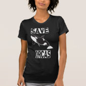 save orcas killer whale orca sea pandas protect tシャツ (正面)