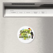 Save our Animals マグネット (インサイチュ (食洗機))