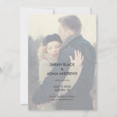 Save Our Date オーバーレイ | 結婚式招待状 フォトカード セーブザデート (裏面)