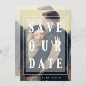Save Our Date オーバーレイ | 結婚式招待状 フォトカード セーブザデート (正面/裏面)