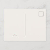 Save our Date Postcard minimalist & elegant 案内ポストカード (裏面)