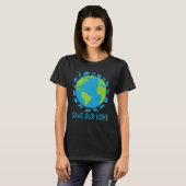 Save Our Home Animals Wildlife Conservation Earth  Tシャツ (正面フル)