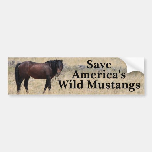 Save Our Mustangs Bumper Sticker バンパーステッカー (正面)