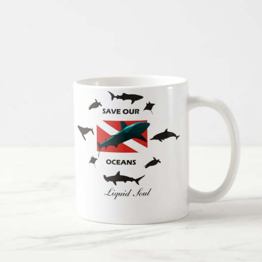 Save Our Oceans - Mug コーヒーマグカップ (右)