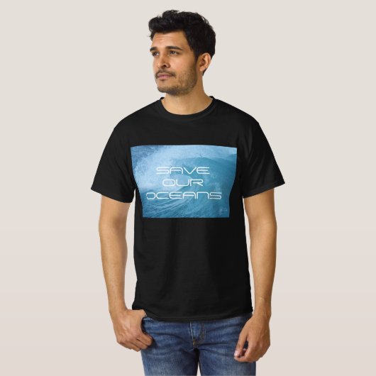 SAVE OUR OCEANS WAVE SURF TEE SHIRT Tシャツ (正面フル)