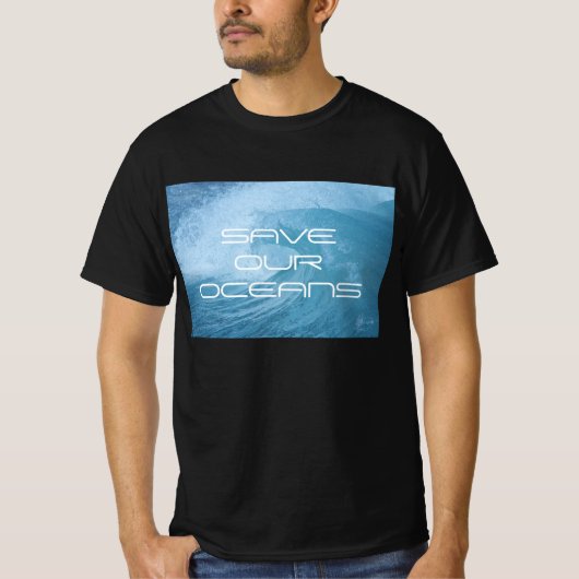 SAVE OUR OCEANS WAVE SURF TEE SHIRT Tシャツ (正面)