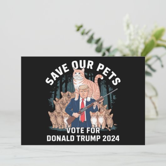 Save Our Pets 2024 大統領トランプ政治 招待状 (スタンド正面)