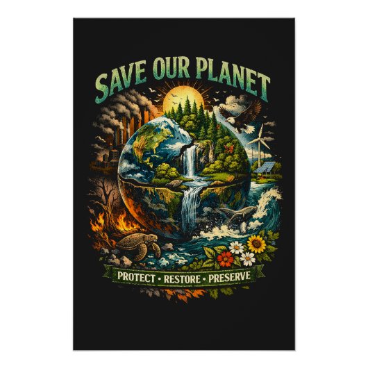 Save Our Planet ポスター (正面)