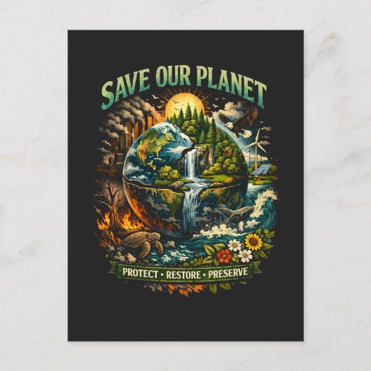 Save Our Planet ポストカード (正面)