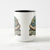 Save Our Planet Crying Earth Eco Awareness  マグカップ (中央)