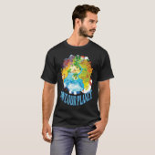 Save Our Planet Sea Animal Ocean Saying Tシャツ (正面フル)