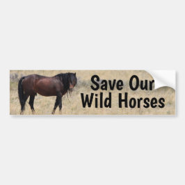 Save Our Wild Horses Campaign Bumper Sticker バンパーステッカー
