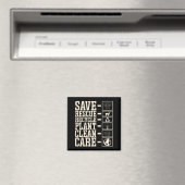 Save Rescue Recycle Plant Clean Care  マグネット (インサイチュ (食洗機))