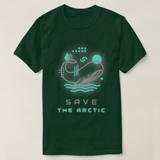 Save The Arctic Whale Tシャツ (デザイン正面)
