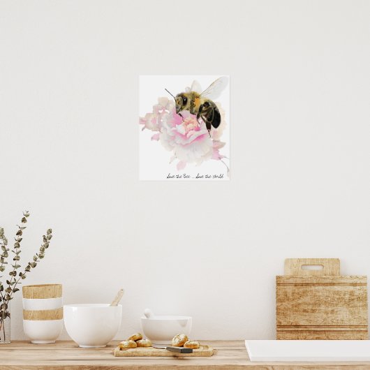 Save the Bee! Save the World! Pretty Bee ポスター (キッチン)