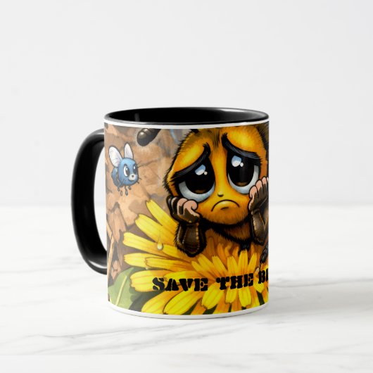 Save the bees マグカップ (正面左)