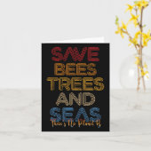 Save The Bees And Seas 地球の日 カード (黄色い花)