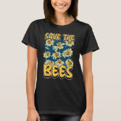 Save the bees Beekeeper cute honey bee costume whi Tシャツ (正面)