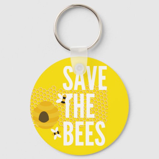 SAve The Bees HONEYCOMB Honey POT キーホルダー (正面)