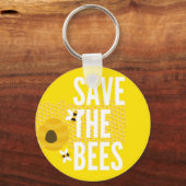 SAve The Bees HONEYCOMB Honey POT キーホルダー (正面)