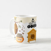 Save the Bees Inspirational Bee Honey Lover Gift  コーヒーマグカップ (正面左)