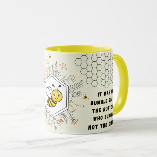 Save the Bees Inspirational Bee Honey Lover Gift  マグカップ (正面右)