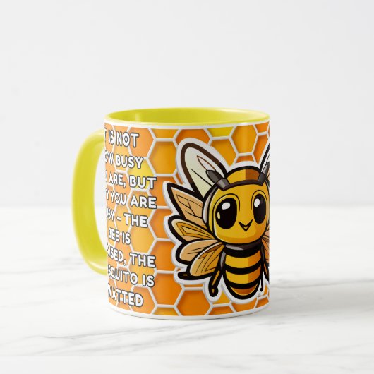 Save the Bees Inspirational Bee Honey Lover Gift  マグカップ (正面左)