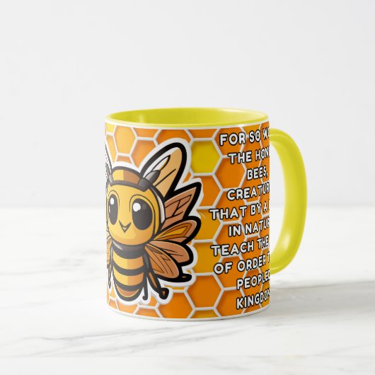 Save the Bees Inspirational Bee Honey Lover Gift  マグカップ (正面右)