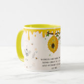 Save the Bees Inspirational Bee Honey Lover Gift  マグカップ (正面左)