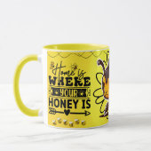 Save the Bees Inspirational Bee Honey Lover Gift  マグカップ (左)