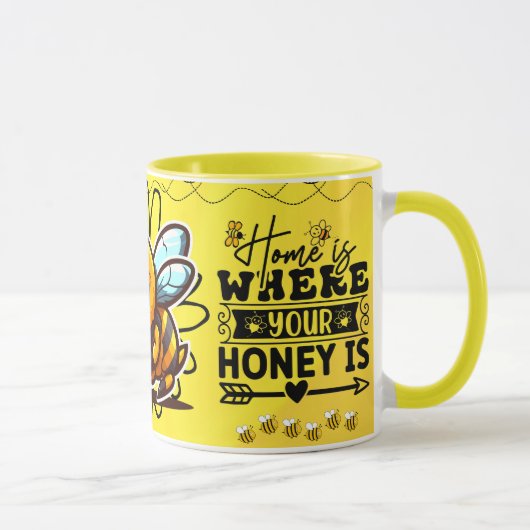 Save the Bees Inspirational Bee Honey Lover Gift  マグカップ (右)
