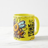 Save the Bees Inspirational Bee Honey Lover Gift  マグカップ (正面右)