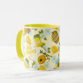 Save the Bees Inspirational Bee Honey Lover Gift  マグカップ (正面左)